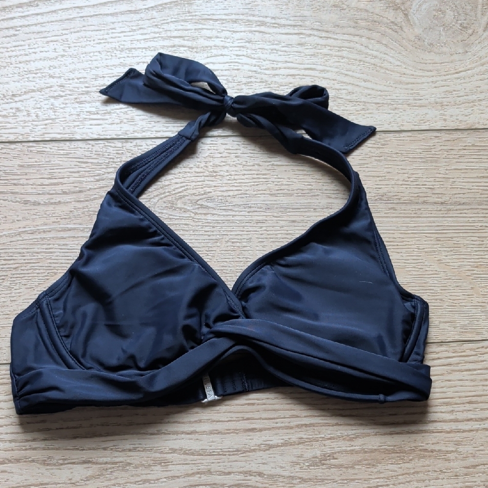 Athleta Navy Swim Bikini Top 34 B/C